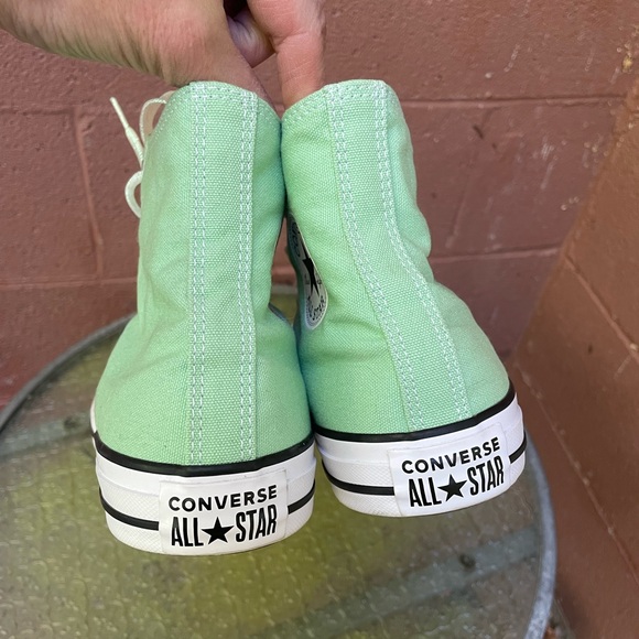 New Converse All Star Light Green High Top Sneakers Size 10.5 Women’s - Picture 2 of 15